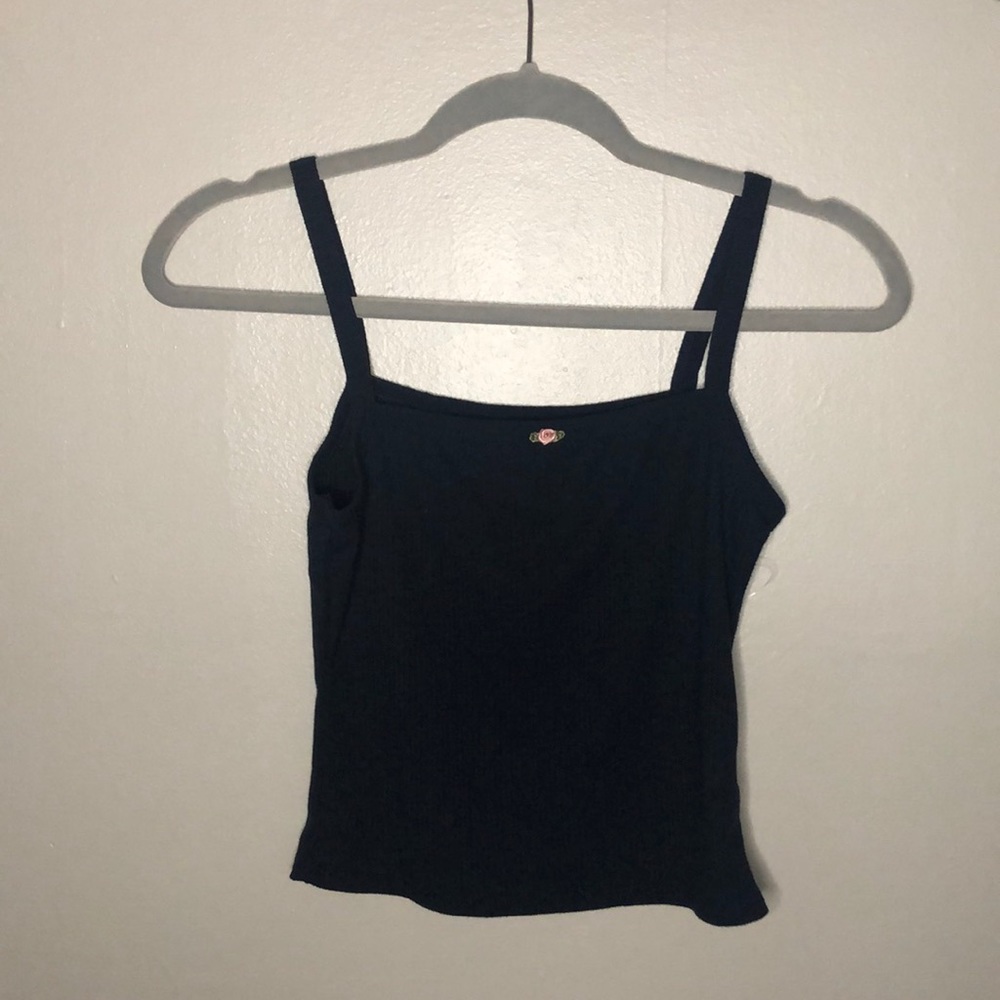 Y2K square neck cropped tank
